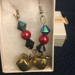 OOAK handmade Christmas earrings